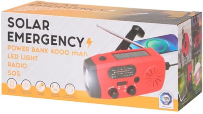 Multifunctionele Solar Noodradio – Zonne-energie, USB-Powerbank & LED-Zaklamp