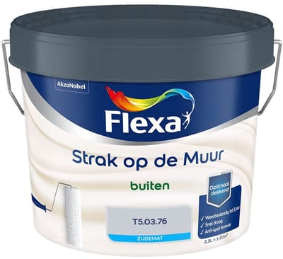 Flexa - Strak Op De Muur Buiten Zijdemat - T5.03.76 - Mengverf - 2,5 L