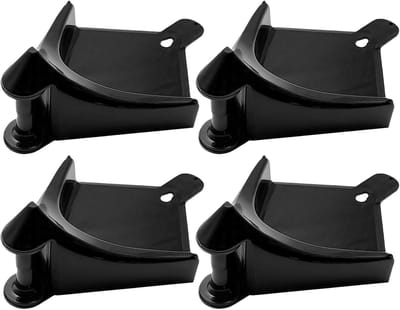Slanggeleider - Wielgeleiding - Autowassen - Roterende wielen - 13.8 x 11.6 cm - Zwart