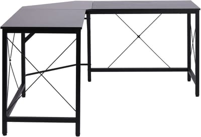 Bureaus - 150x150x76 cm - L-Vorm Hoekbureau - Modern Design - MDF - Zwart