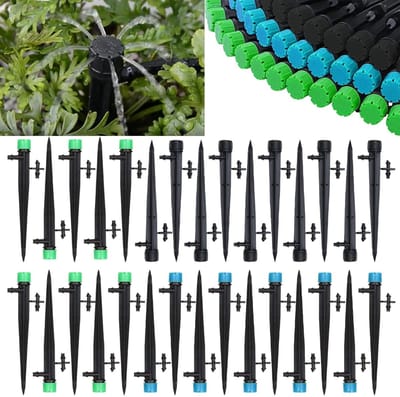 Druppelslang Fittingen Set - Irrigatie Connectoren - Planten Water Geven - 100 Delige Kit - 16 mm - Zwart