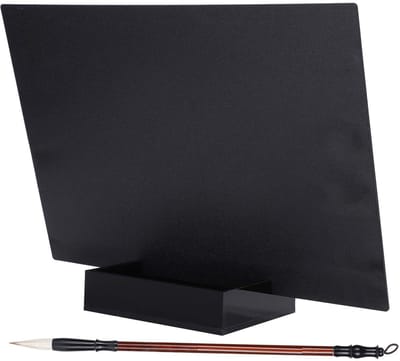 Dailygoods- Waterschrijfset 300x215mm - Tekenblok - Penseel - Wateropslagcontainer - Creatieve vaardigheden - Herbruikbaar met water - Watertekenbord