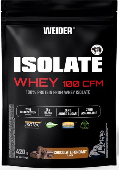 Weider Isolate Whey 100 CFM (420g) Chocolate Fondant - Eiwitten - Wei-eiwit isolaat