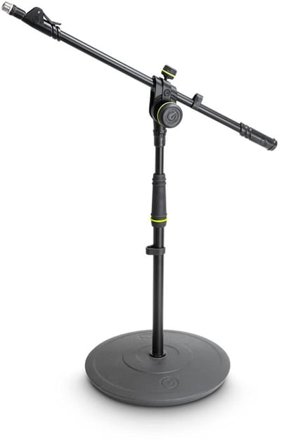 Gravity MS 2222 B - Microfoonstatief, klein, ronde voet, telescopische boompole - zwart