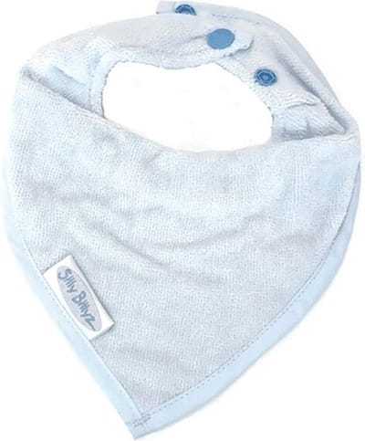Silly Billyz Slabber Bandana Junior 26 Cm Katoen Lichtblauw