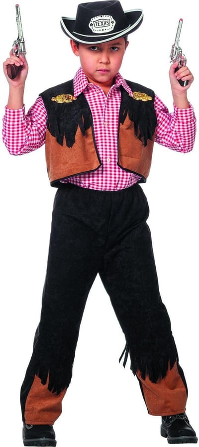 Cowboy verkleedpak Nick - Maatkeuze: Maat 140