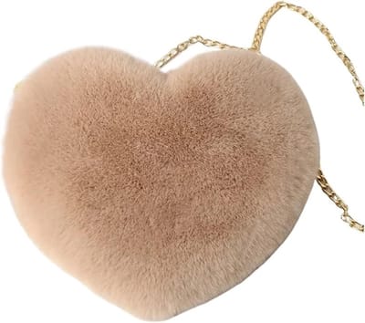 Pluche schoudertas - Hartvormige pluche tas - Schattige en zachte crossbodytas - Pluche tas voor dames - Geschikt voor dagelijks gebruik, buitenreizen, Valentijnsdag en verjaardagscadeaus