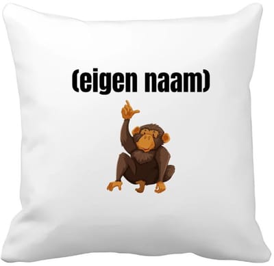 Akyol - aap met eigen naam Kussen hoes - Aap - apen liefhebbers - leuk cadeau voor iemand die houdt van apen - cadeau - kado - 40 bij 40 cm