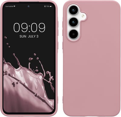 kwmobile telefoonhoesje geschikt voor Samsung Galaxy A55 5G - Hoesje voor smartphone - Back cover in mat oudroze