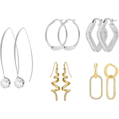 SC Crystal oorbellen naar keuze met Swarovski®-kristallen: B2790-ARGENT