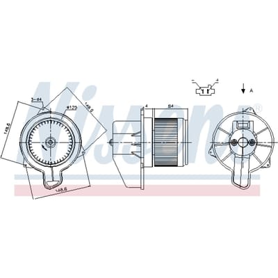 Binnenventilator NISSENS 87305