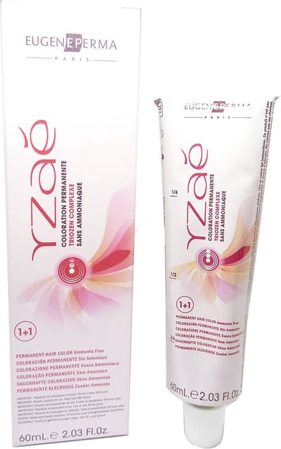 Eugene Perma Yzae Haarkleurcrème Permanent zonder ammoniak 60ml - 01 Black / Schwarz