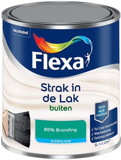 Flexa - Strak In De Lak Buitenlak Zijdeglans - 85% Branding - Mengverf - 1 L