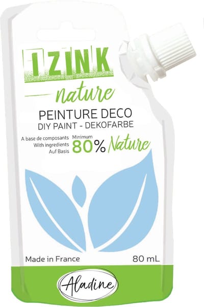 Aladine plakkaatverf Izink Nature 80 ml Gletsjer Blauw milieuvriendelijk.