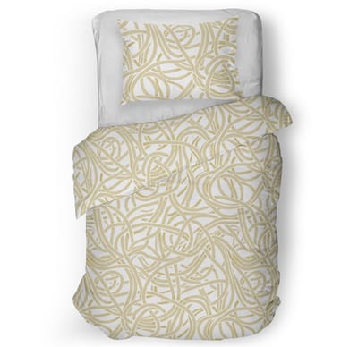 Snoozing Camila Dekbedovertrek - Eenpersoons - 140x200/220 cm - Beige