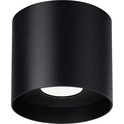 Sollux Lighting Plafondlamp Mika - GU10 - zwart - aluminium - 11x12x12cm
