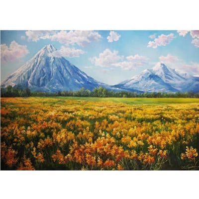 Diamant borduurwerk bloem wolk diamant schilderij landschap 5D DIY foto strass 20X30CM gray