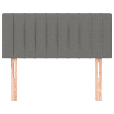 vidaXL - Hoofdbord - 80x5x78/88 - cm - stof - donkergrijs