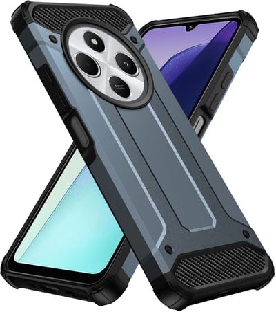 Hoesje Geschikt voor Xiaomi Redmi 14C | Shock Proof | Hybride Back Cover | Beschermhoes | Schokbestendig | Extra bescherming | Blauw