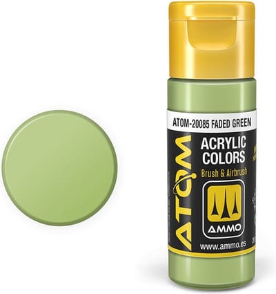 AMMO by Mig Jimenez Hobbyverf Acrylverf - MIG 20085 ATOM - Faded Green - Acryl - 20ml Verf flesje - 20 ml