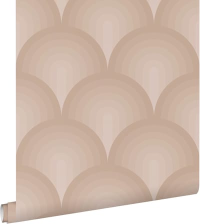 ESTAhome behang 3D-motief terracotta roze - 50 x 900 cm - 131119