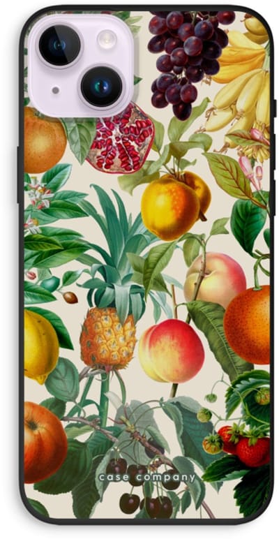 Case Company® - Hoesje geschikt voor iPhone 14 Plus hoesje - Classic Flora - Biologisch Afbreekbaar Telefoonhoesje - Bescherming alle Kanten en Schermrand