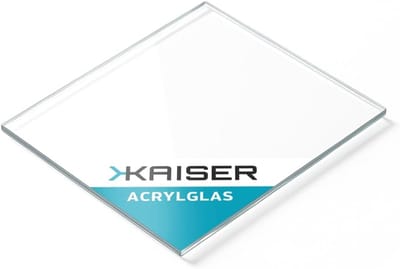 Acrylglas Plaat - Kunststof Schijf - Huis Tuin Hobby - Breukbestendig Weerbestendig - 50x50cm 4mm Dik - Glashelder Transparant