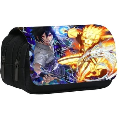 Hoge Kwaliteit Anime Figuur Etui Cartoon Uzumaki Uchiha Itachi Grote Capaciteit Schrijfgerei Doos Schoolbenodigdheden Potloodtas