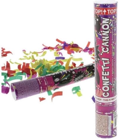 Confetti kanon | Party Popper | Confetti Shooter Multi | Nieuwe jaar | Oud en Nieuw | Knaller | 25 centimeter