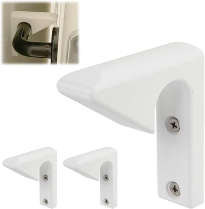 Deurstoppers Set - Muurbevestiging Stops - Schade Voorkomen - Boor of Lijm - 3 Stuks - Wit