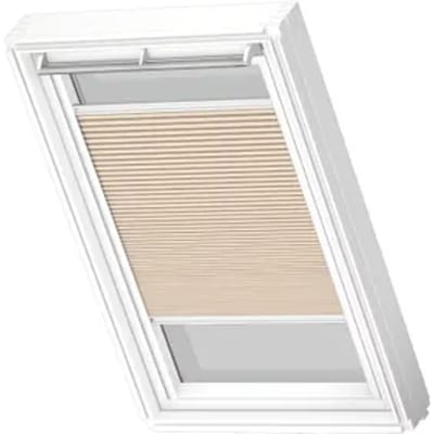 Velux Manueel Verduisterend Plisségordijn Fhc Ck04 1155swl Beige White Line