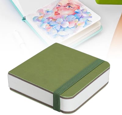 Dailygoods- Schetsboek Waterverf 300GSM - Klein Notitieboek - Draagbaar Aquarel Journaal - 30 Vellen - Creatieve Veelzijdigheid - Perfect voor Kunstenaars - Aquarelboek