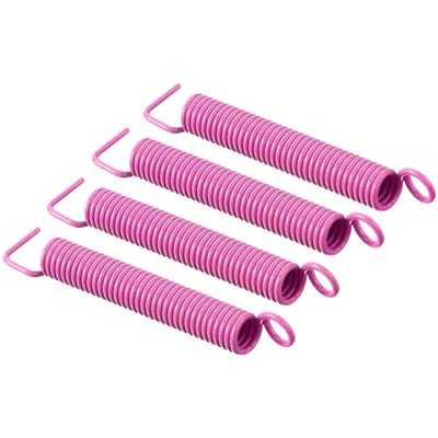 4 Pièces Ressorts de Tremolo Ressorts de Réduction de Bruit Acier Carbone Revêtement Polymère Pont de Tremolo pour Guitare Électrique Basse Rose rose