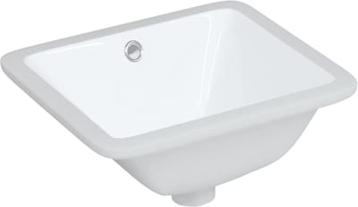 vidaXL - Wastafel - rechthoekig - 36,5x32x15,5 - cm - keramiek - wit