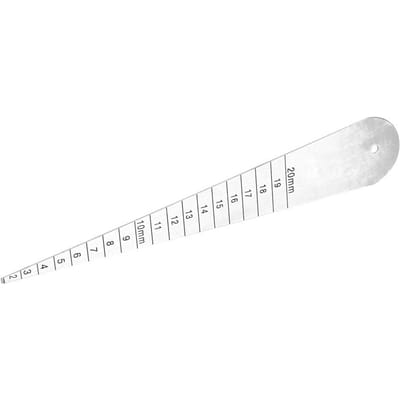 Roestvrij Staal Spleetmeter Voelerliniaal 116-3-4 Flensliniaal Binnendiametermeter 2-20mm white