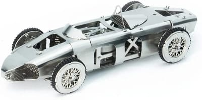 Mechanische 3D Houten Puzzel Sportwagen - Zelfbouw Model met Vliegwielmotor