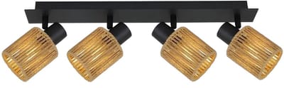 Toolight App1825-4W Hanglamp - Zwart - 76X76X16Cm
