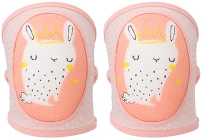 Baby Kniebeschermers - Kruipbeschermers Baby - Baby Beschermen - Ademend Katoen - 6-24 Maanden - Grijs