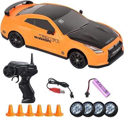 Mini RC Drift Auto 1:20 - Op afstand bestuurbare 4WD Speelgoedauto met Verlichting voor Jongens, Meisjes en Volwassenen - Perfect Cadeau voor Autoliefhebbers