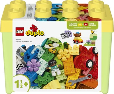 LEGO 10439 DUPLO Classic Auto's en vrachtwagens in opbergdoos Speelgoed voor Peuters