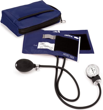 Bloeddrukmeter Marineblauw - Met Etui - Bovenarm - Handmatig