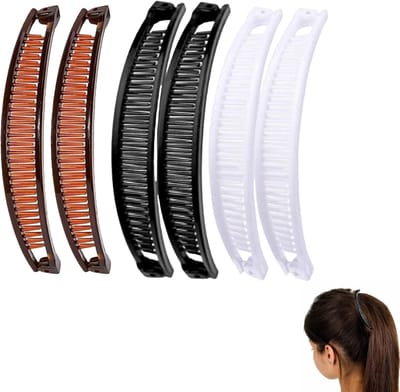 Haarspelden Set - Haarklemmen Clips - Haar Vormgeven - Vlakke Klem Clip - 6 stuks - Niet gespecificeerd