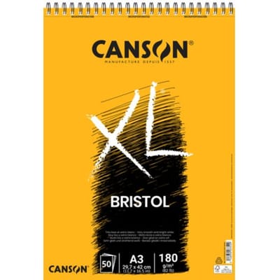 Bristolpapier canson xl bristol 50vel 180gr a3 Extra wit