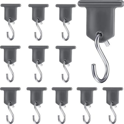 RV Luifelhaken - 12 stuks RV Luifelaccessoires Hanger S-haken voor luifel- Camping Luifelhaken Buisrail Accessoires Camping Caravan Kerstfeest Camping Tent Binnen en buiten