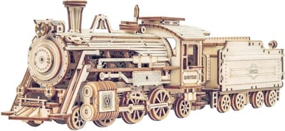 3D puzzel stoomlocomotief houten modelbouw – Creatief bouwpakket voor volwassenen en kinderen