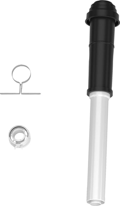 Bosch Afvoeraccessoire FC-Set60-C33x (boven) Basisbouwpakket C33x, zwart, d:60/100mm, 7738112504