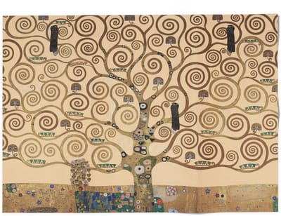 Lanzfeld Klimt - Poster Schilderij 50x70 cm - Levensboom - Gustav Klimt - Koker