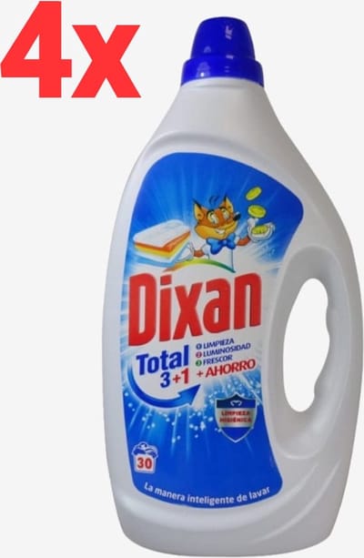 Dixan - Total - Effective Cleaning Action - Vloeibaar Wasmiddel - 6L - 120 Wasbeurten