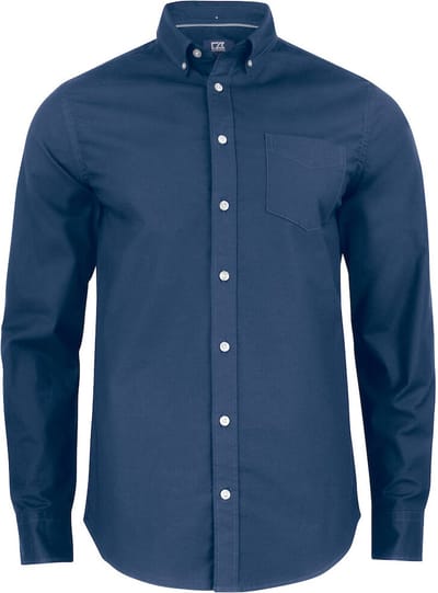 Cutter & Buck Hansville Shirt Heren 352406 - Oxford blauw - L