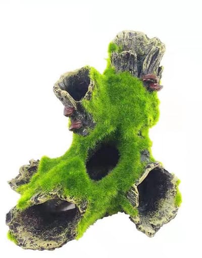 Dailygoods- Aquariumdecoratie boomversiering - Kunsthars grot - Drijfhoutholte - Veilig voor vissen - Natuurlijke leefomgeving - Niet-giftig materiaal - Aquariumaccessoires